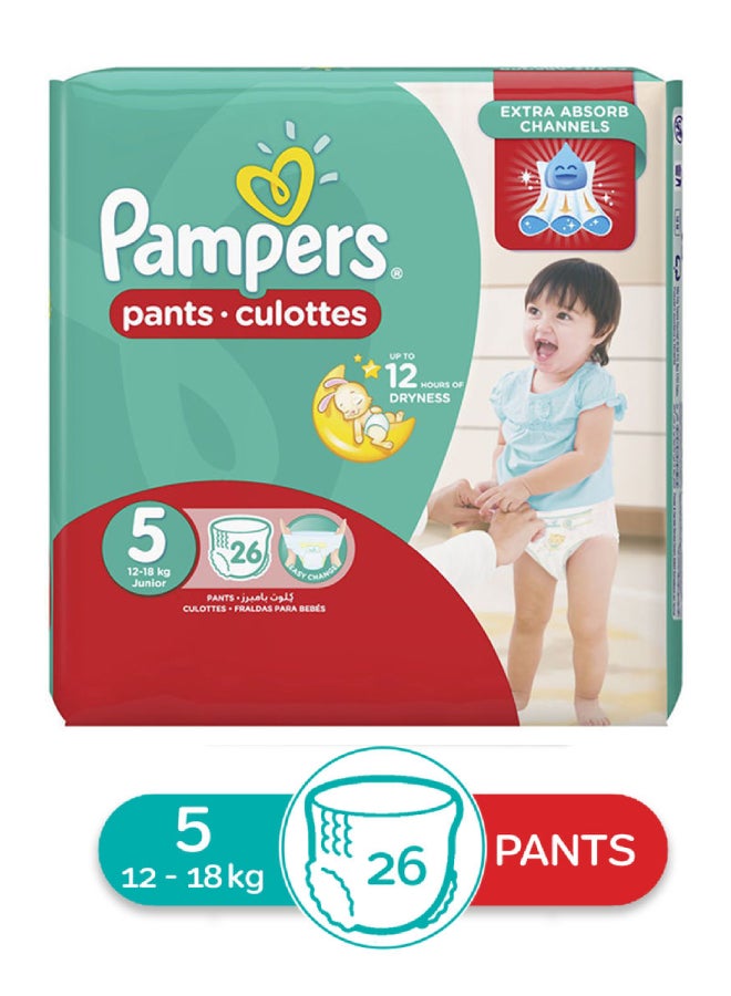 Pants Diaper with lotion and Olive Oil Size 5, 26 diapers, 12-18kg