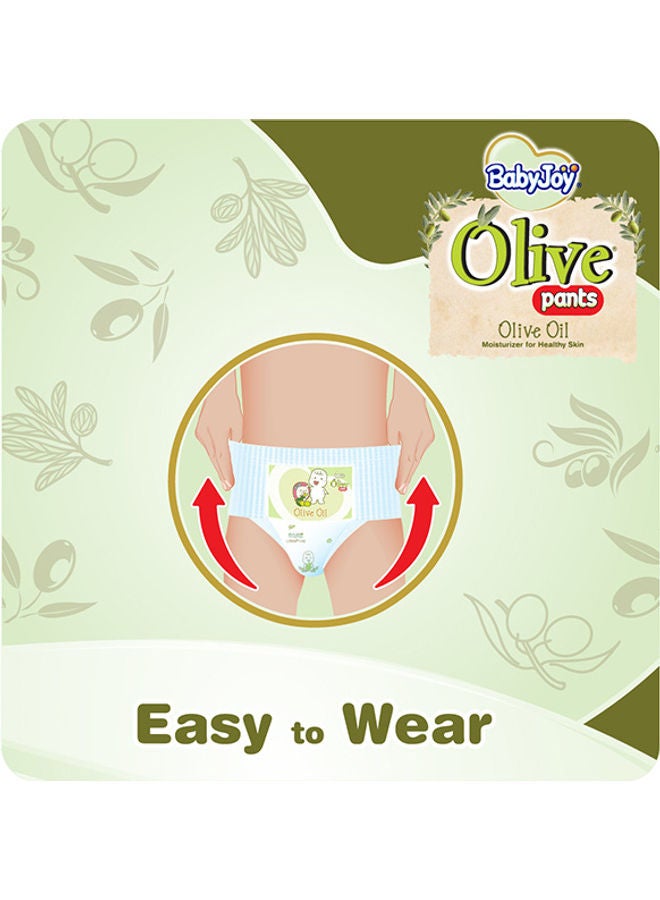 Olive Oil Pants, Size 4 large, 9 To 14 Kg, Mega Pack of 3, 144 Diapers