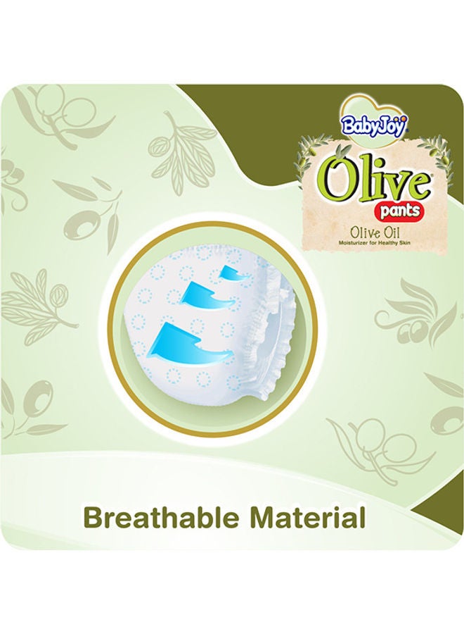 Olive Oil Pants, Size 4 large, 9 To 14 Kg, Mega Pack of 3, 144 Diapers