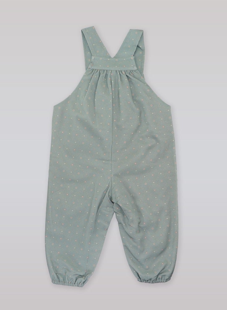 La Stupenderia LS Dungarees Dress/ Ash Green