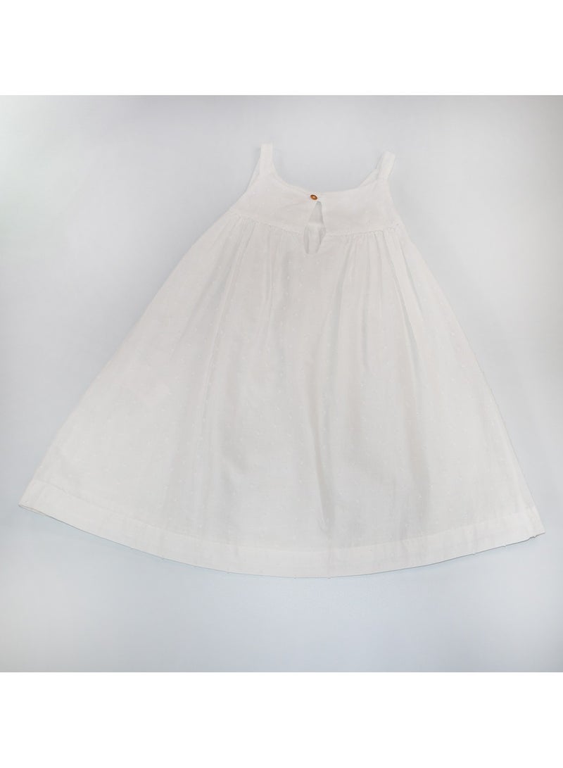 Les Enfantines Moin Dress White