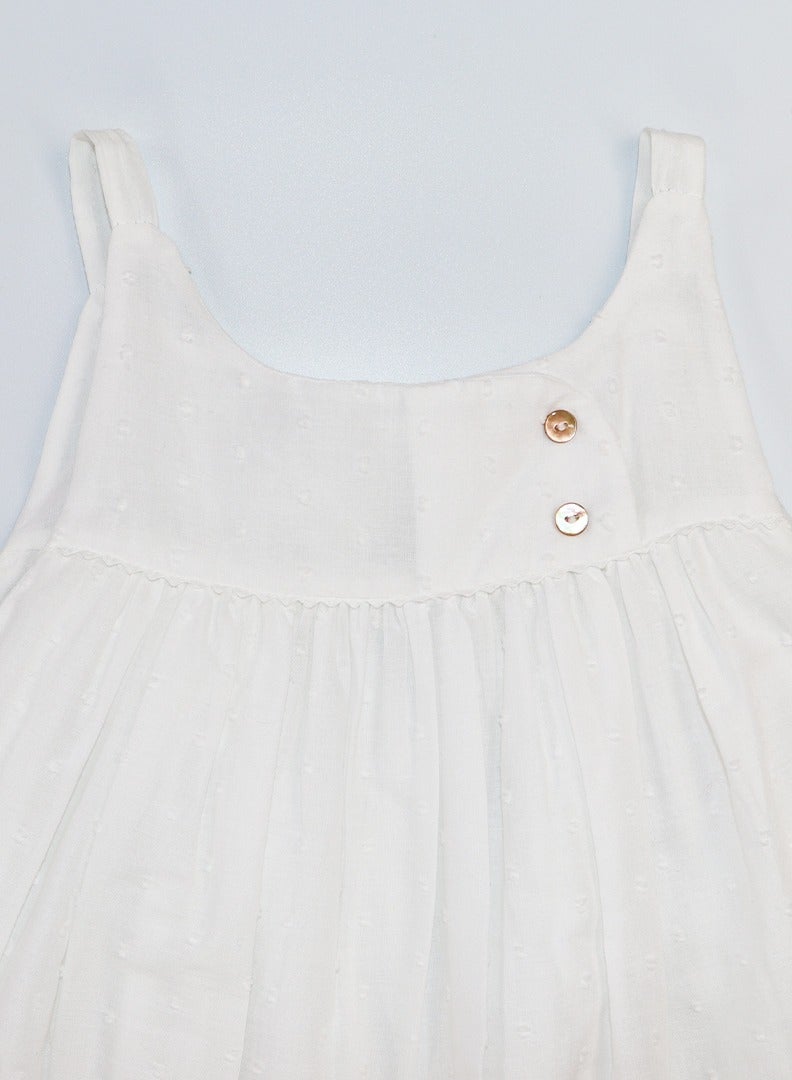 Les Enfantines Moin Dress White