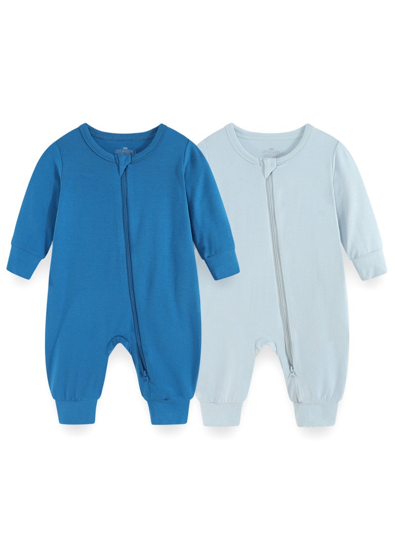 Infant And Toddler One-Piece Long-Sleeved Crawling Suit 2-Piece Set