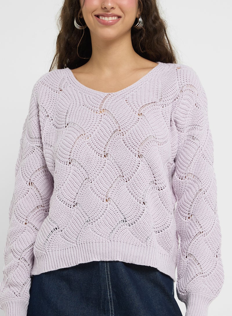 Scallop Pattern Sweater