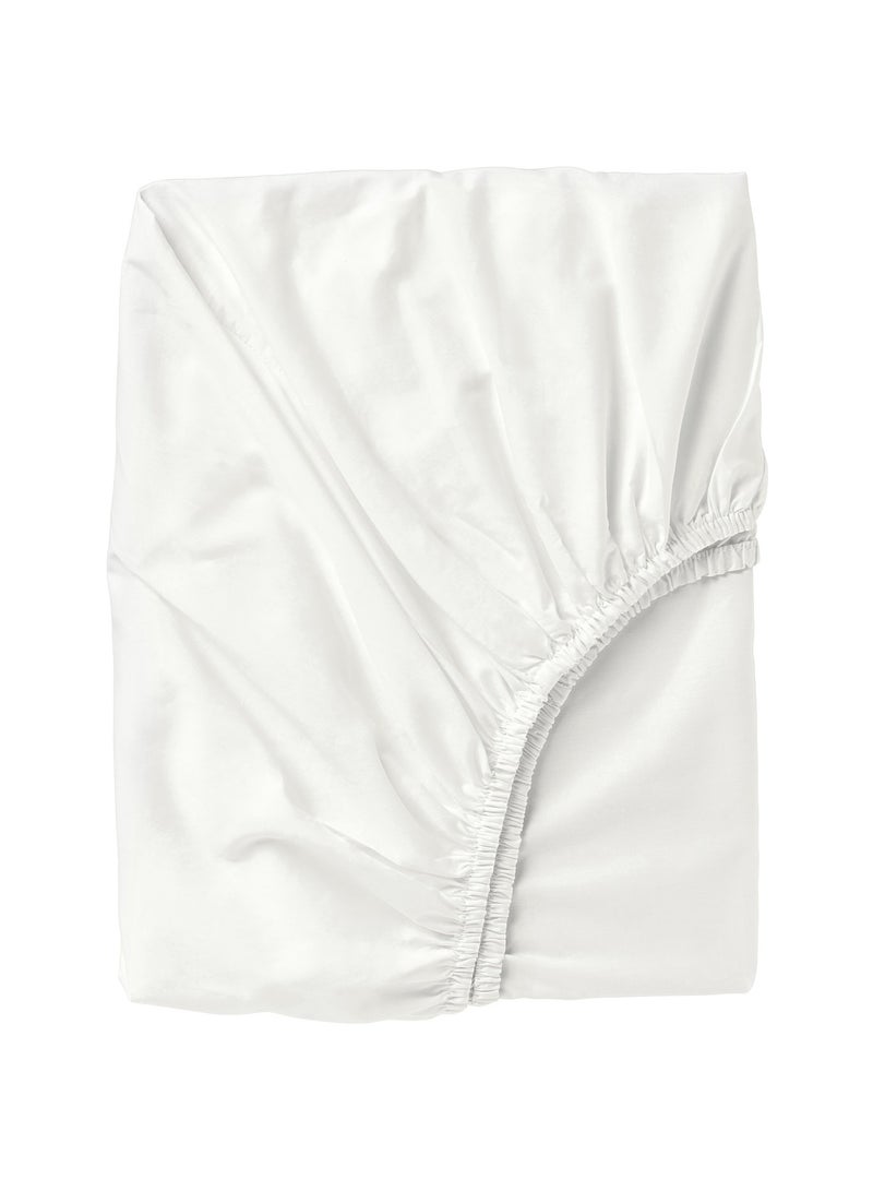 Fitted Sheet White 90X200 Cm