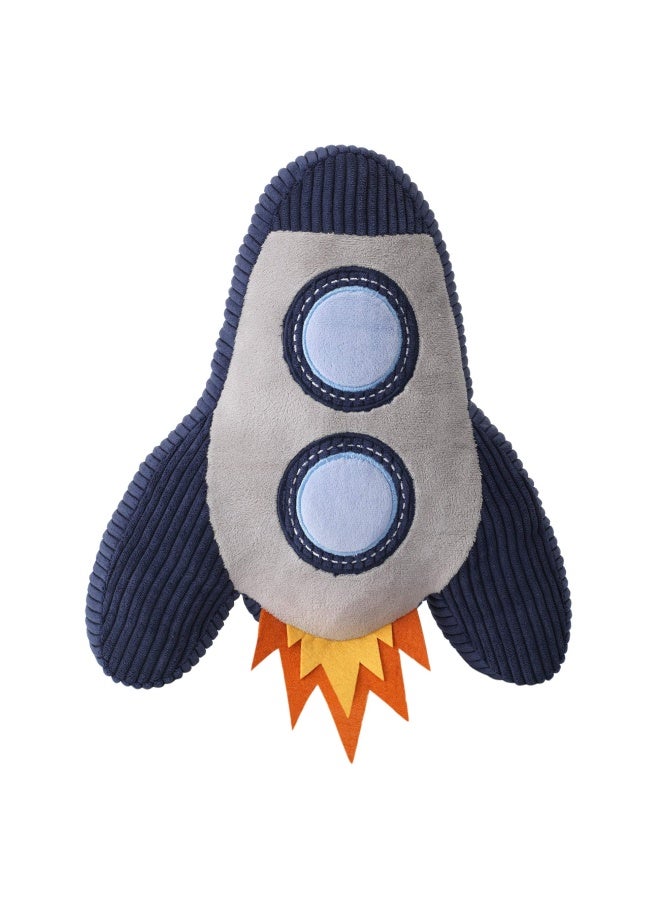 Milky Way Rocket Ship Nursery Throw Pillow Plush