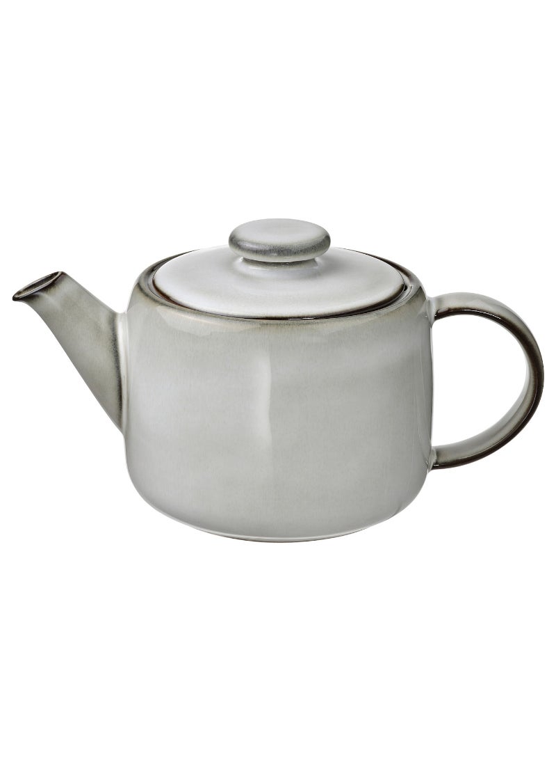 Teapot, Grey, Modern Design for Brewing Tea, Stylish Addition to Kitchen or Dining Table