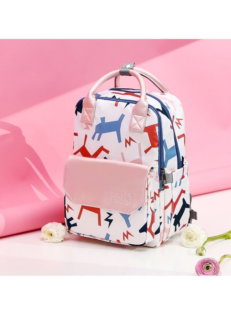 Fashion waterproof multifunctional shoulder Mommy bag bottle insulation large capacity out Mommy bag bags just yet/carousel