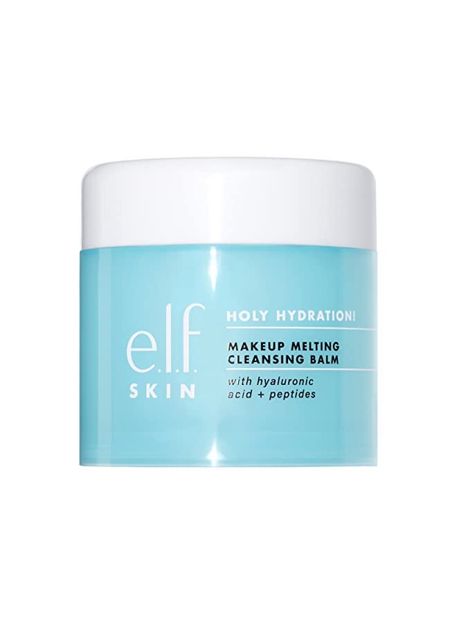 Holy Hydration! Makeup Melting Cleansing Balm, Face Cleanser & Makeup Remover, Infused With Hyaluronic Acid To Hydrate Skin, 2 Oz