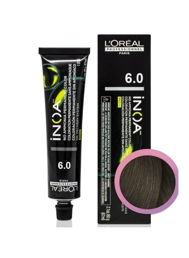 L'OREAL iNOA 6.0 Deep Dark Blonde Hair Color 60 ml