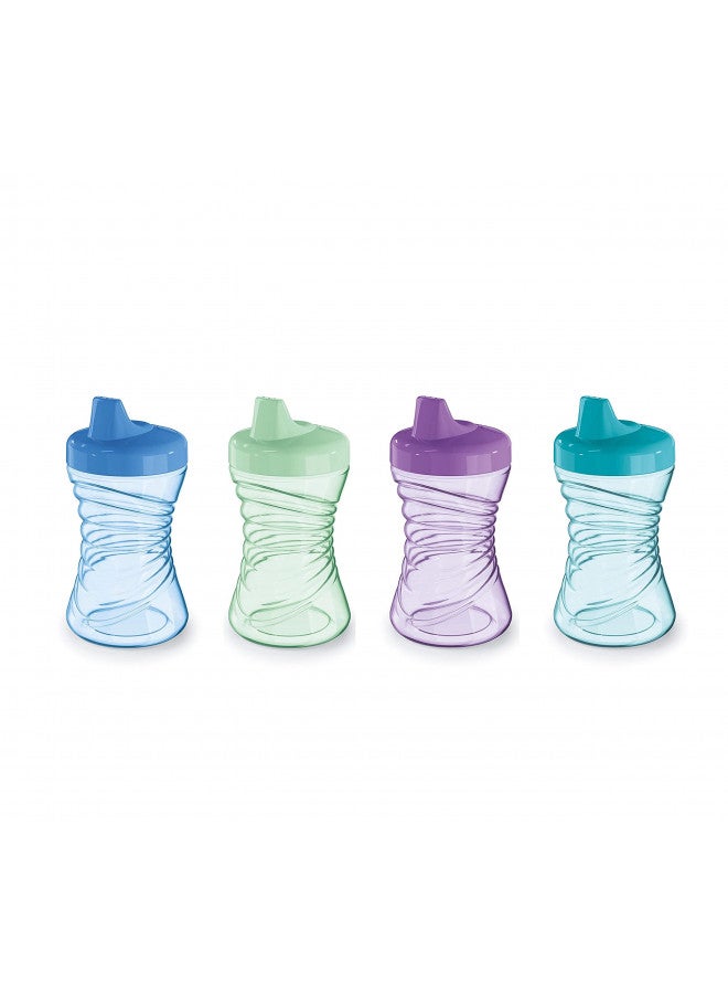 Gerber Graduatesfun Grips Hard Spout Sippy Cups (Assorted, 4-Pack), 10 Ounces