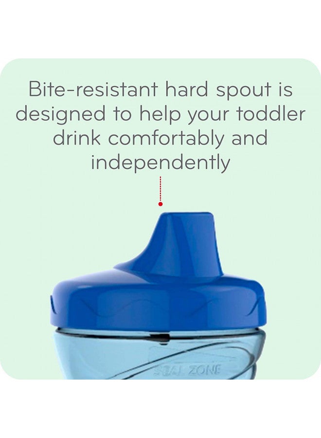 Gerber Graduatesfun Grips Hard Spout Sippy Cups (Assorted, 4-Pack), 10 Ounces