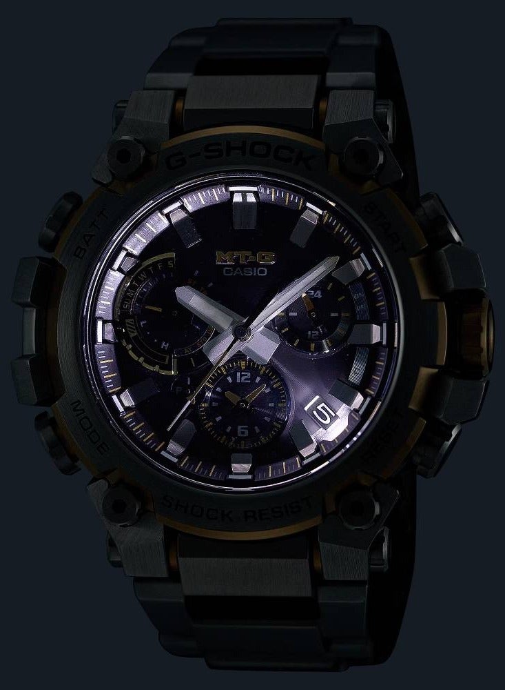 MTG Solar Powered Stainless Steel Men's Watch MTG-B3000D-1A9