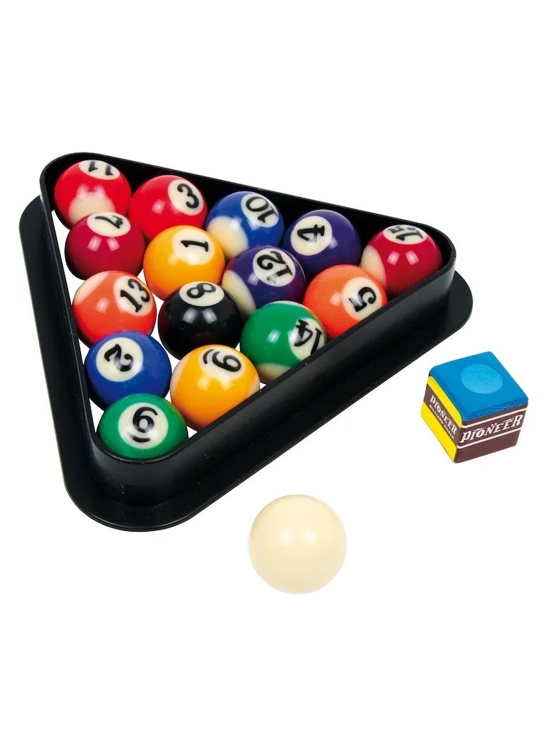 Mini Pool Table Wooden Tabletop Billiard Game Set With Chew Sticks Balls And Accessories For Home Office And Kids Entertainment