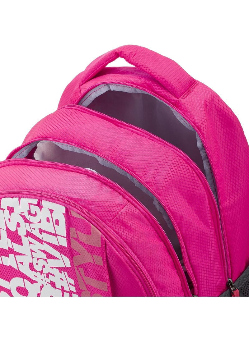 Skybags Riddle Pink 46 Cms Casual Standard Backpack With Raincover