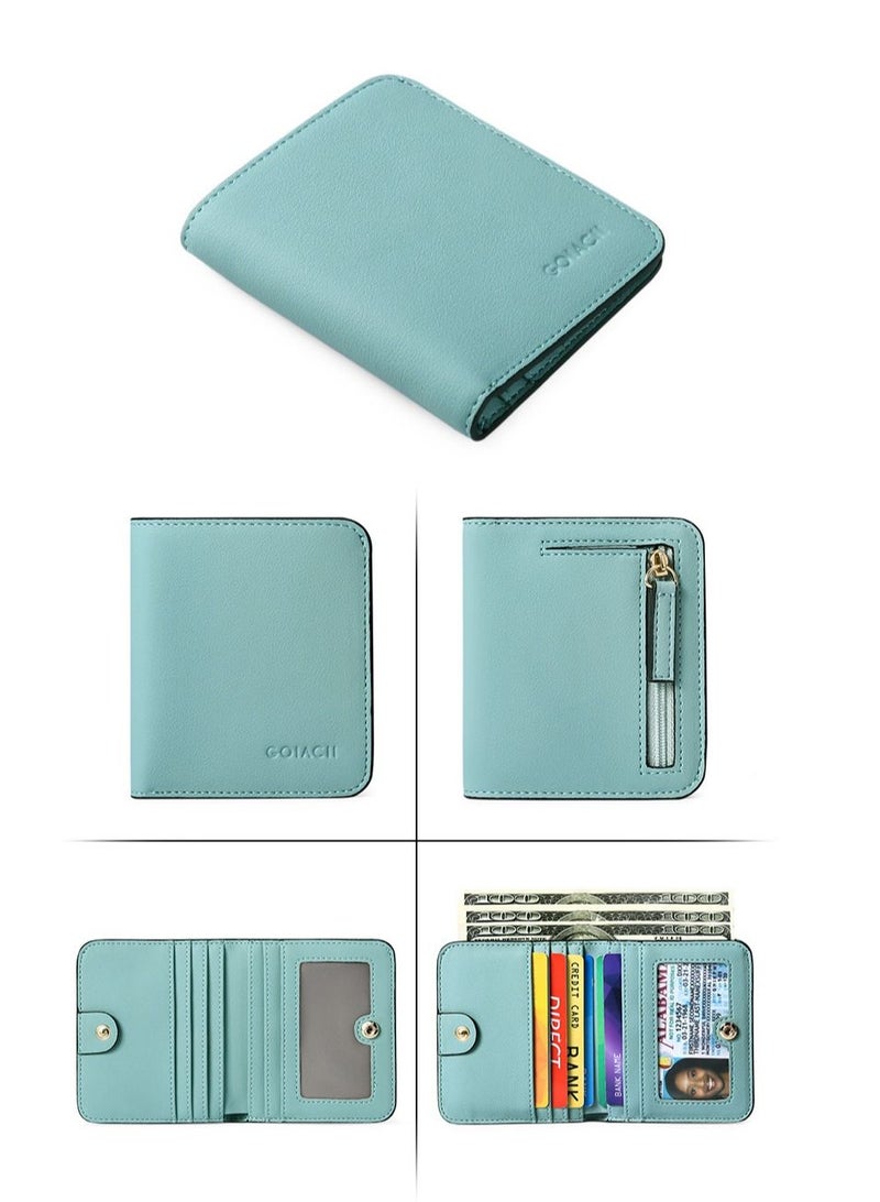 Thin multi card PU material exquisite RFID wallet