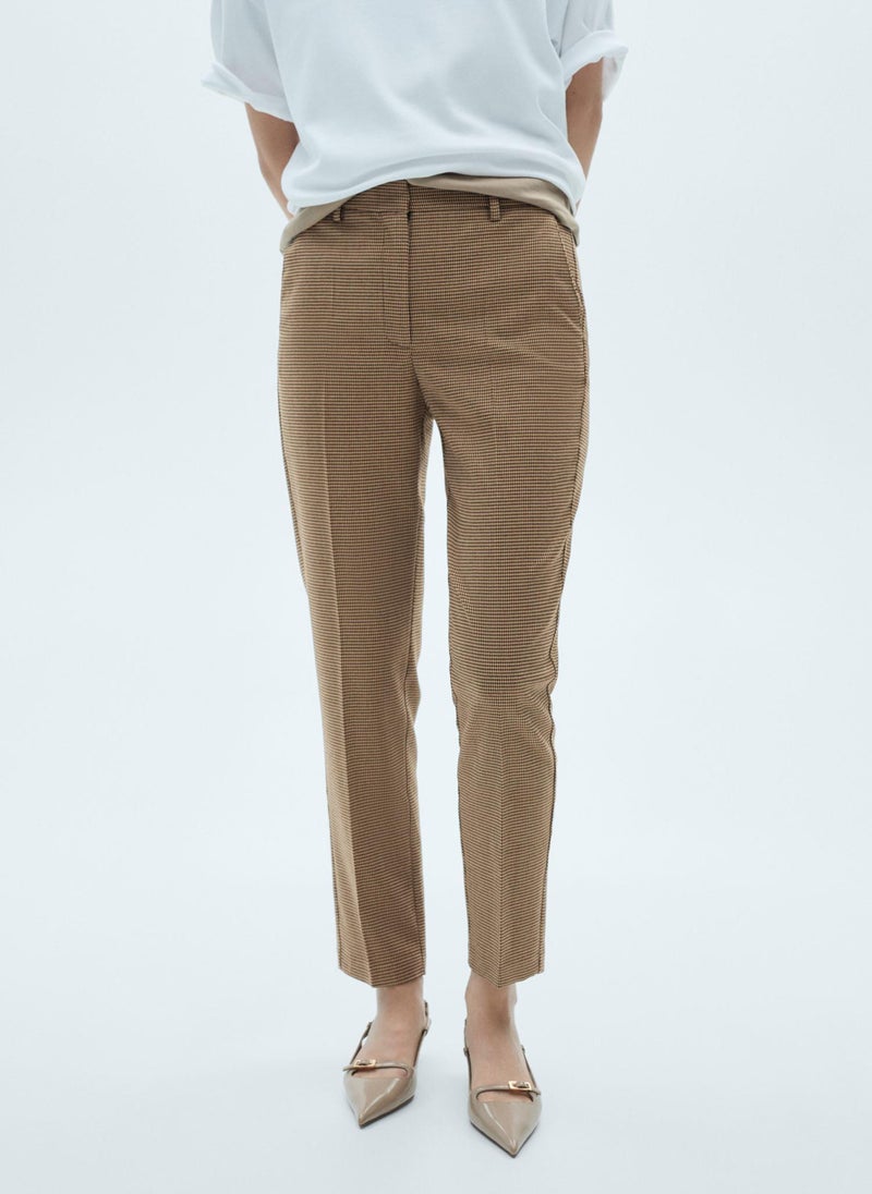 Mid-Rise Skinny Trousers