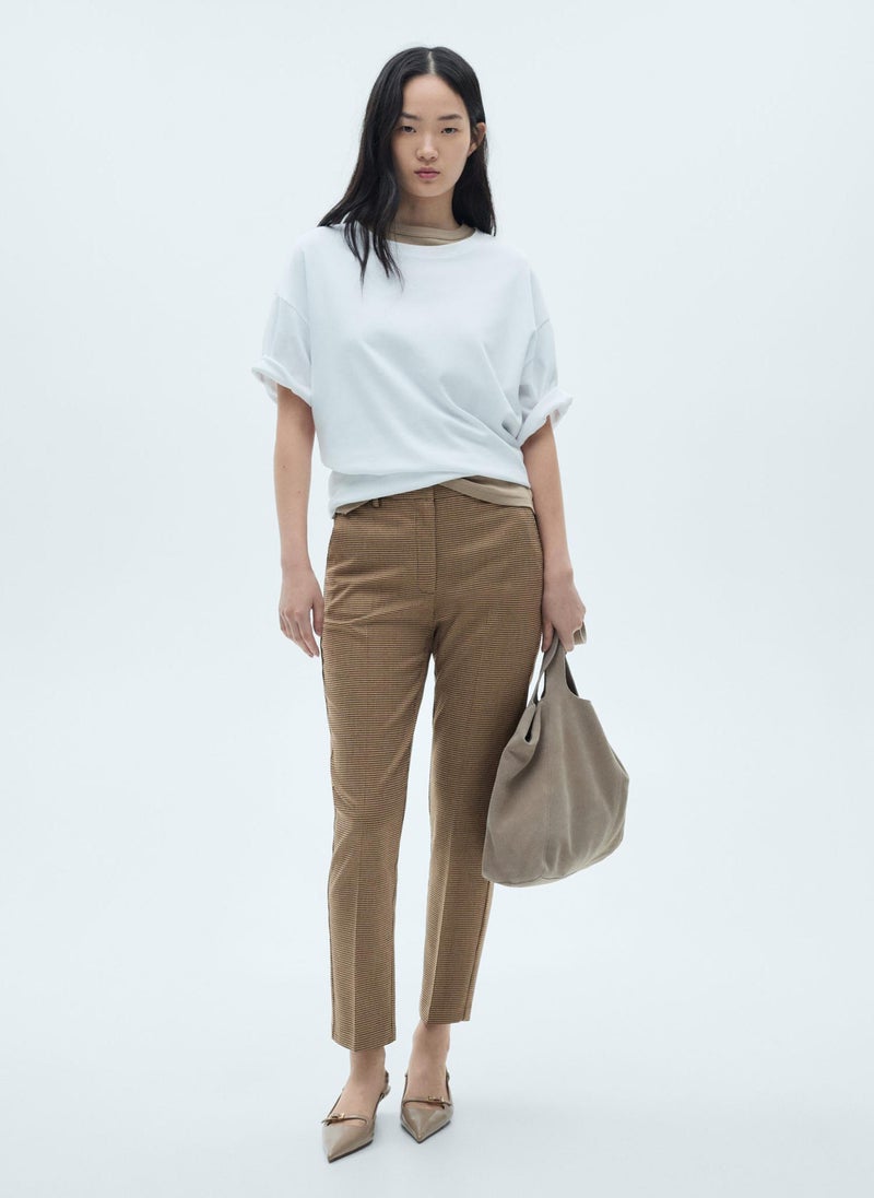 Mid-Rise Skinny Trousers