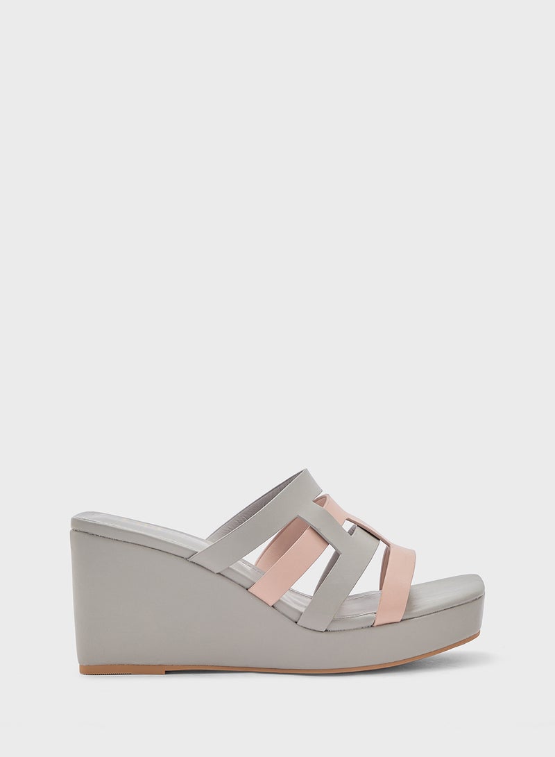 Strappy Wedge Sandal