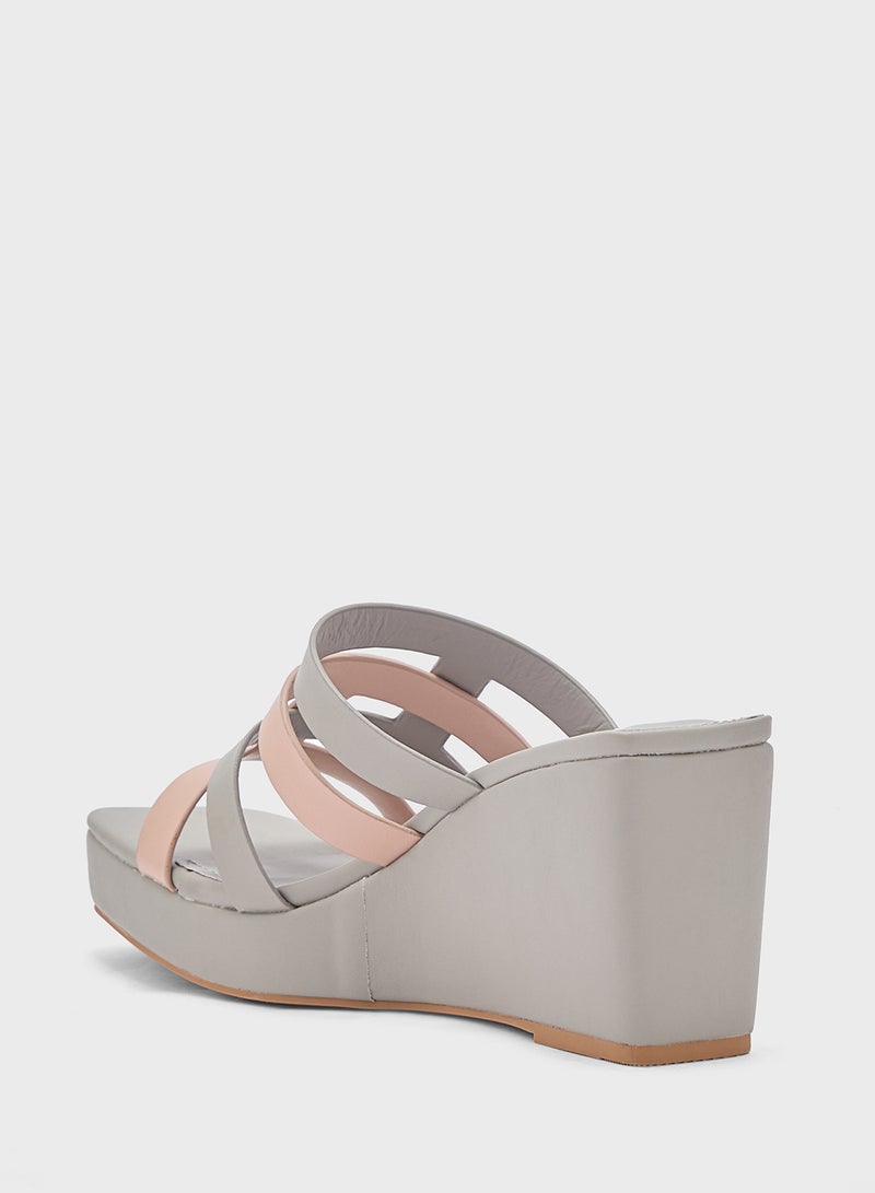 Strappy Wedge Sandal