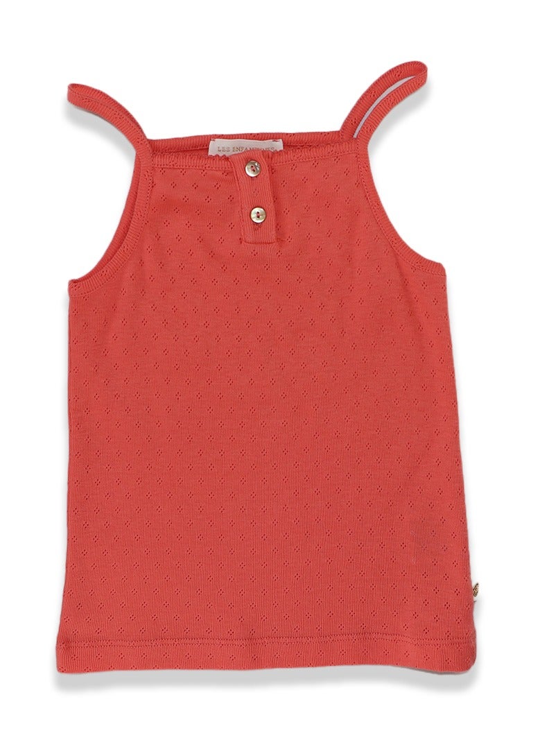 Les Enfantines PHQ TNK Top/ Pink Coral