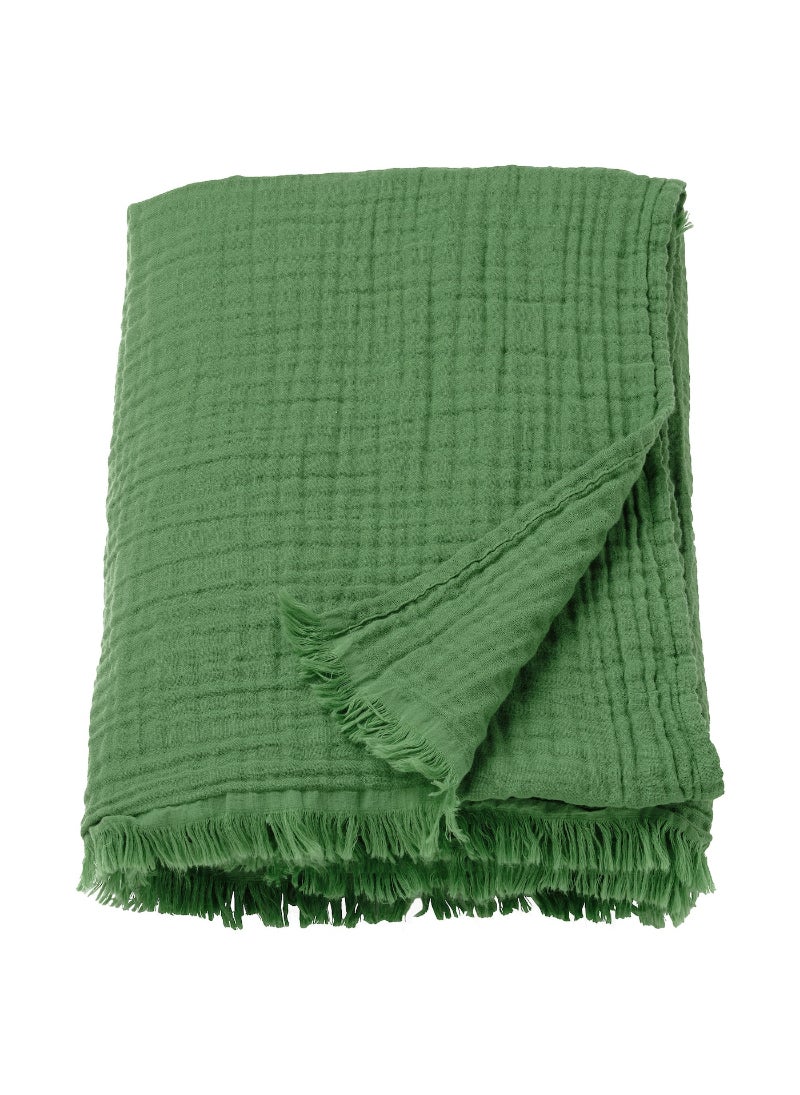 Throw - Green, Soft and Cozy Knit Blanket for Home Décor, Ideal for Sofa or Bed, Adds Comfort and Style to Any Room