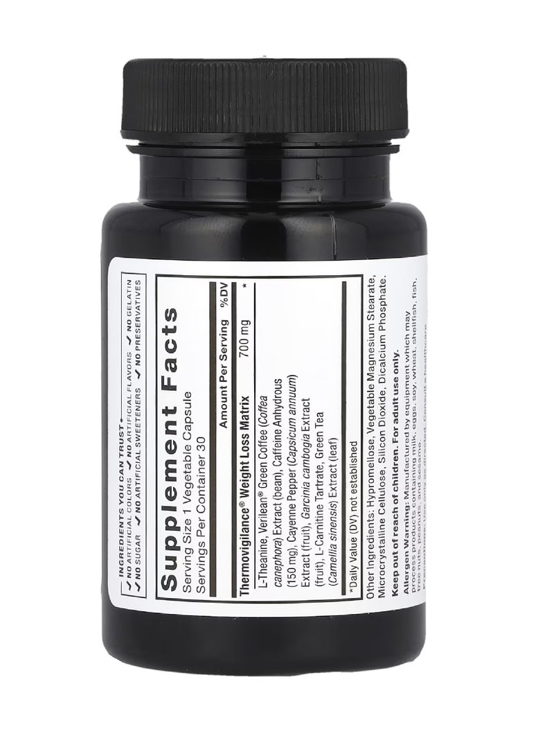 Leanfire Fast-Acting Weight Loss Formula 30 Vegetable Capsules