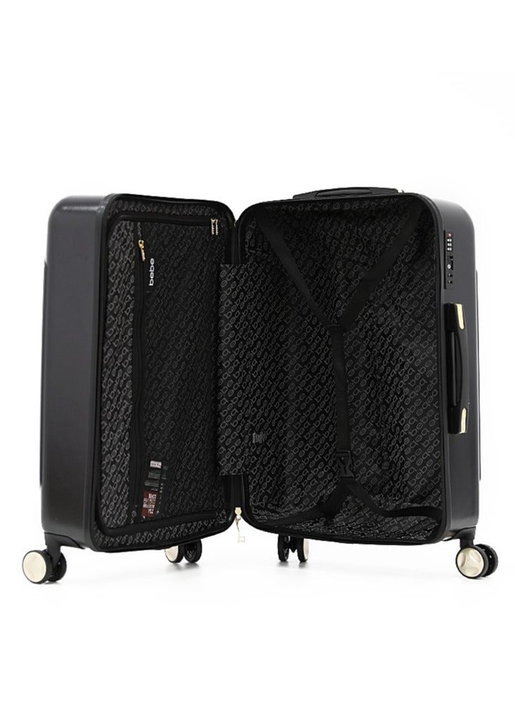 EUGENIA Hardside Luggage on Wheels for Unisex | Ultra Lightweight ABS on with Spinner Wheels 4 Color Black/Gold