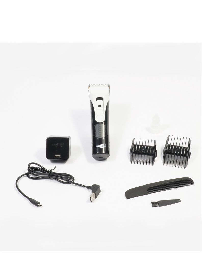 AC/DC Rechargeable Professional Trimmer By StrongLite - Precision Blade For Beard And Hair Styling SL209G