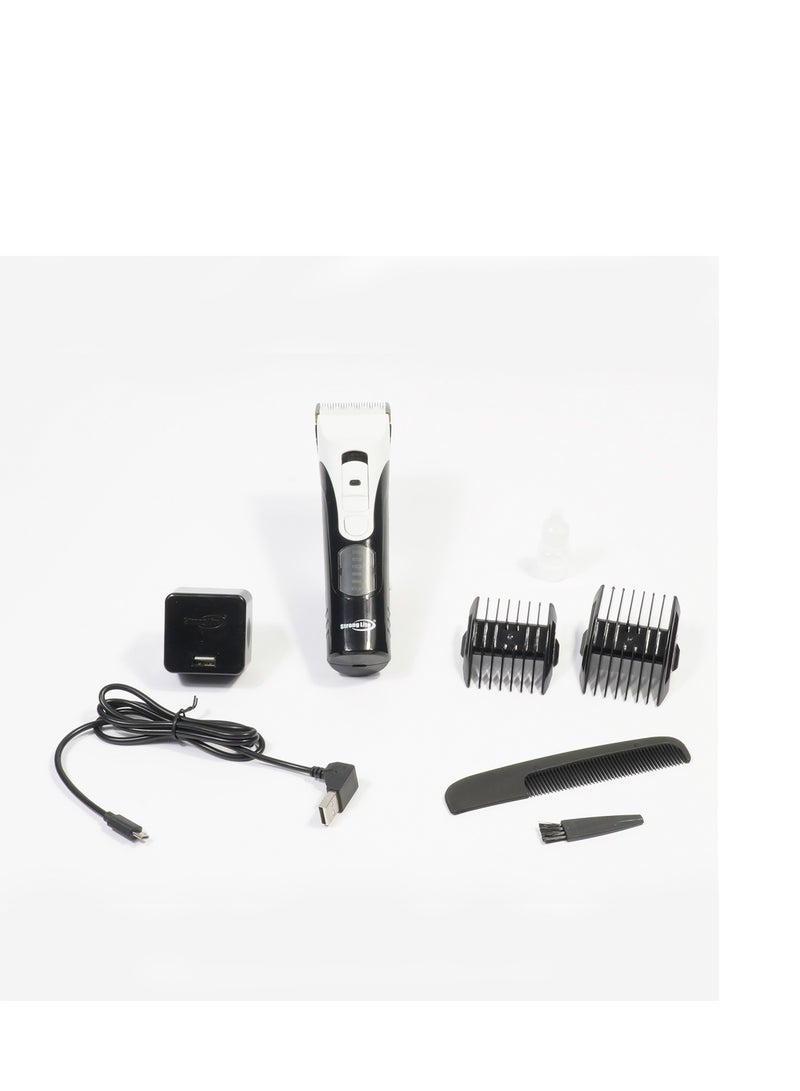 AC/DC Rechargeable Professional Trimmer By StrongLite - Precision Blade For Beard And Hair Styling SL209G