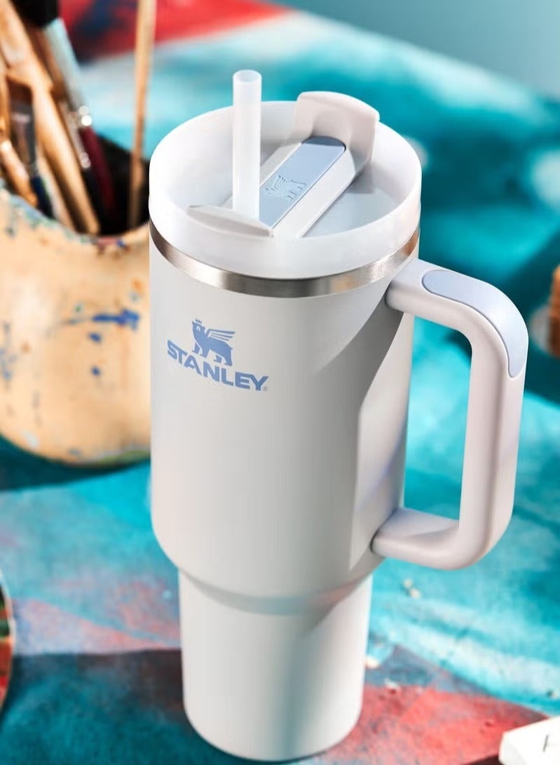 Stanley Quencher H2.0 FlowState Stainless Steel Vacuum Insulated Tumbler with Lid and Straw for Water, Iced Tea or Coffee, Smoothie and More, Orchid , 40 oz