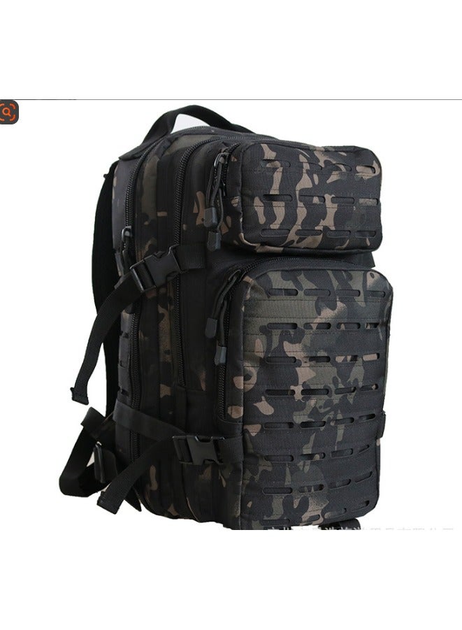 Chenhao Tactical Backpack EMR Camouflage Laser MOLLE Commuting Backpack Green Camouflage 3P Outdoor Tactical Backpack