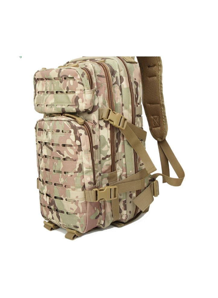 Chenhao Tactical Backpack EMR Camouflage Laser MOLLE Commuting Backpack Green Camouflage 3P Outdoor Tactical Backpack