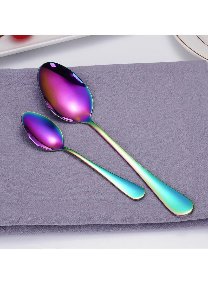 Colorful Rainbow Color Cutlery for Festive Feasts