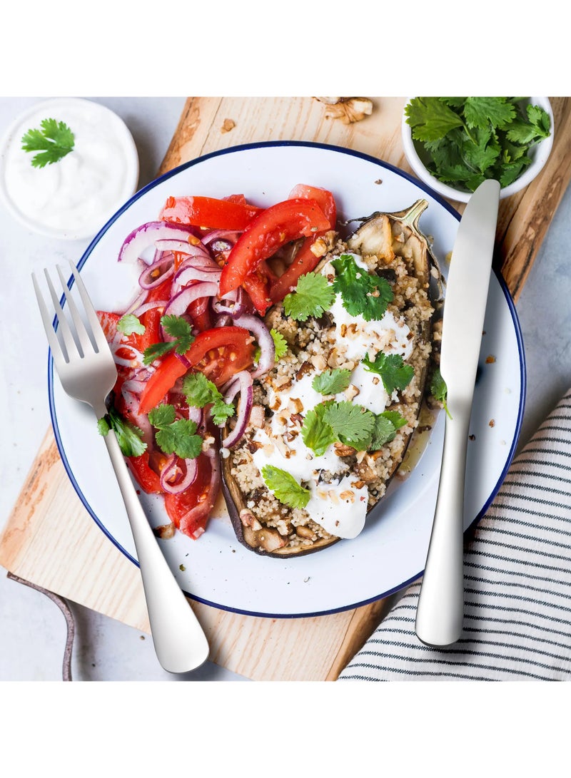 Clean and Crisp White Cutlery Ensemble