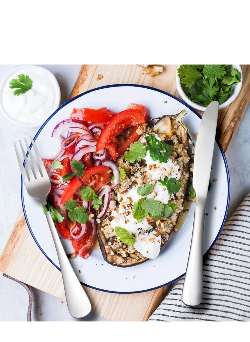 Clean and Crisp White Cutlery Ensemble