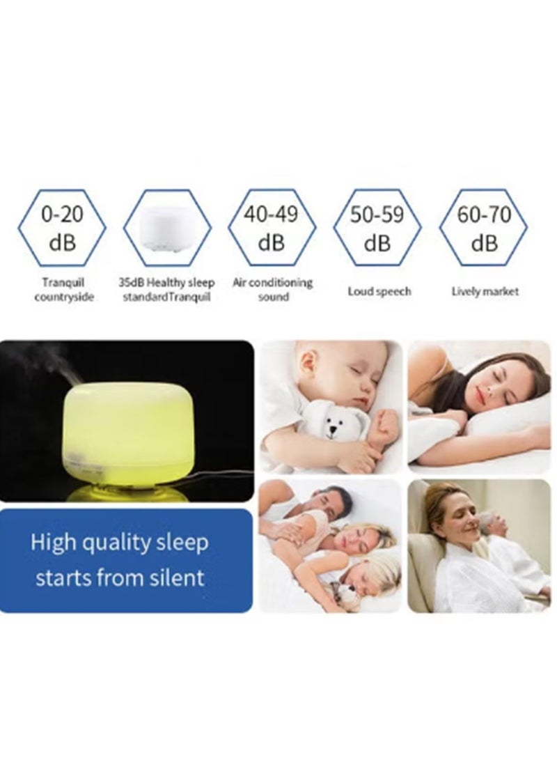 Aroma Diffuser Essential Oil Air Humidifier 7-Colour LED Light Lamp 500ml