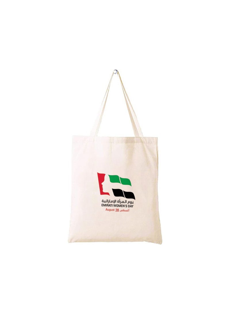 Emirati Womens Day Eco-Friendly Cotton Bag – Celebrate Emirati Women with this Stylish and Durable Reusable Bag – Perfect for Daily Use, Shopping, and Gifting