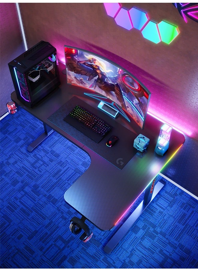 Ergonomic Gaming and Computer Desk with LED Lights 160 CM