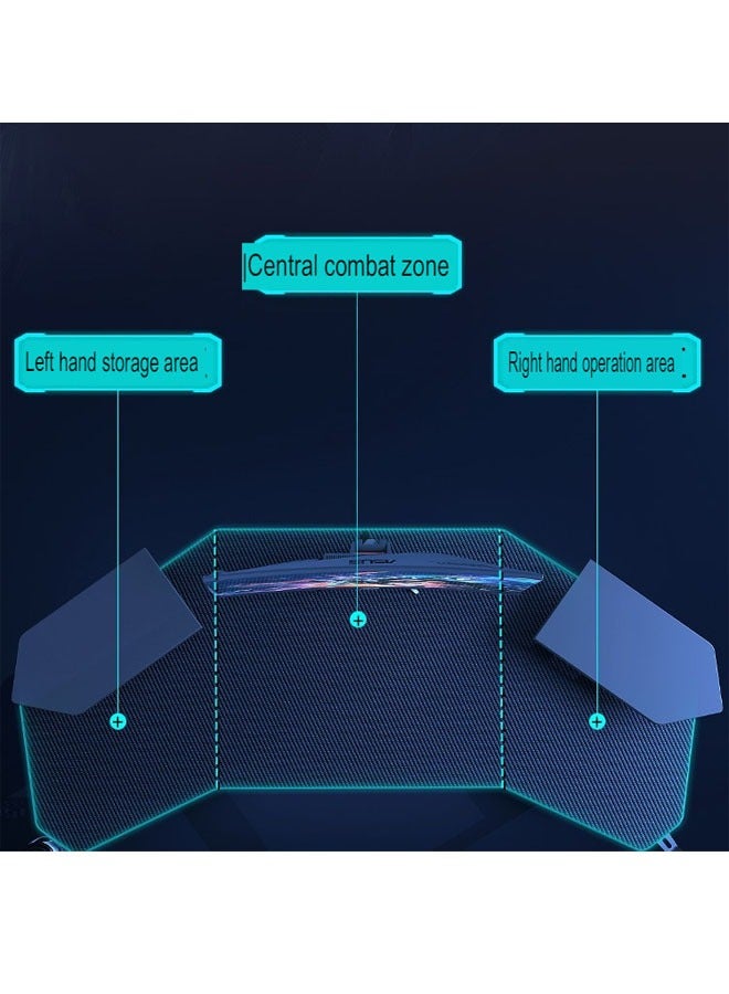 Ergonomic Computer And Multifunctional Gaming Desk Table with Heightened Frame 140 cm