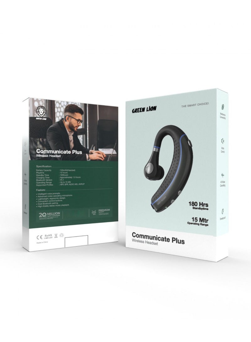 Communicate Plus Wireless Headset - Black