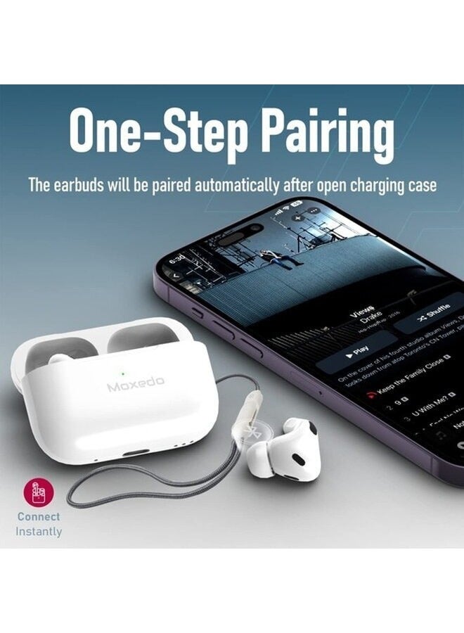 S3 True Wireless Earbuds, Bluetooth 5.3, Stereo Noise Cancelling with Microphone, 5H Play Time, Wireless Charging Case
