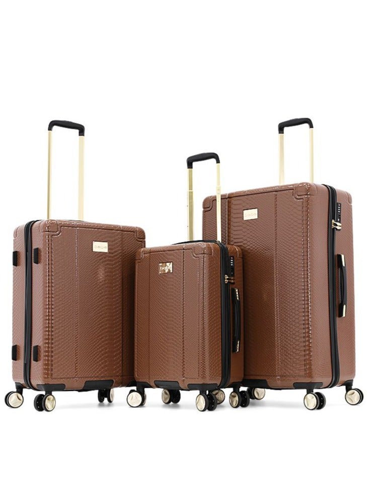 MARTA Hardside Luggage on Wheels for Unisex | Ultra Lightweight ABS on with Spinner Wheels 4 Color Brown