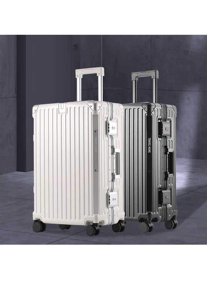 Premium Expandable Aluminum Frame & PC Suitcase With USB charging port and C type 20 Inch