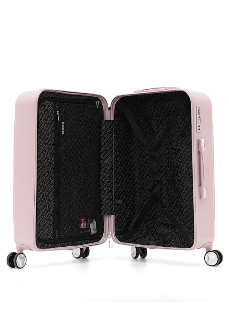 EUGENIA Hardside Luggage on Wheels for Unisex | Ultra Lightweight ABS on with Spinner Wheels 4 Color PINK