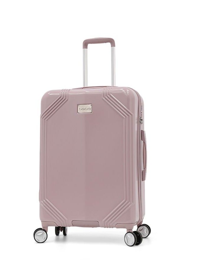 EUGENIA Hardside Luggage on Wheels for Unisex | Ultra Lightweight ABS on with Spinner Wheels 4 Color PINK