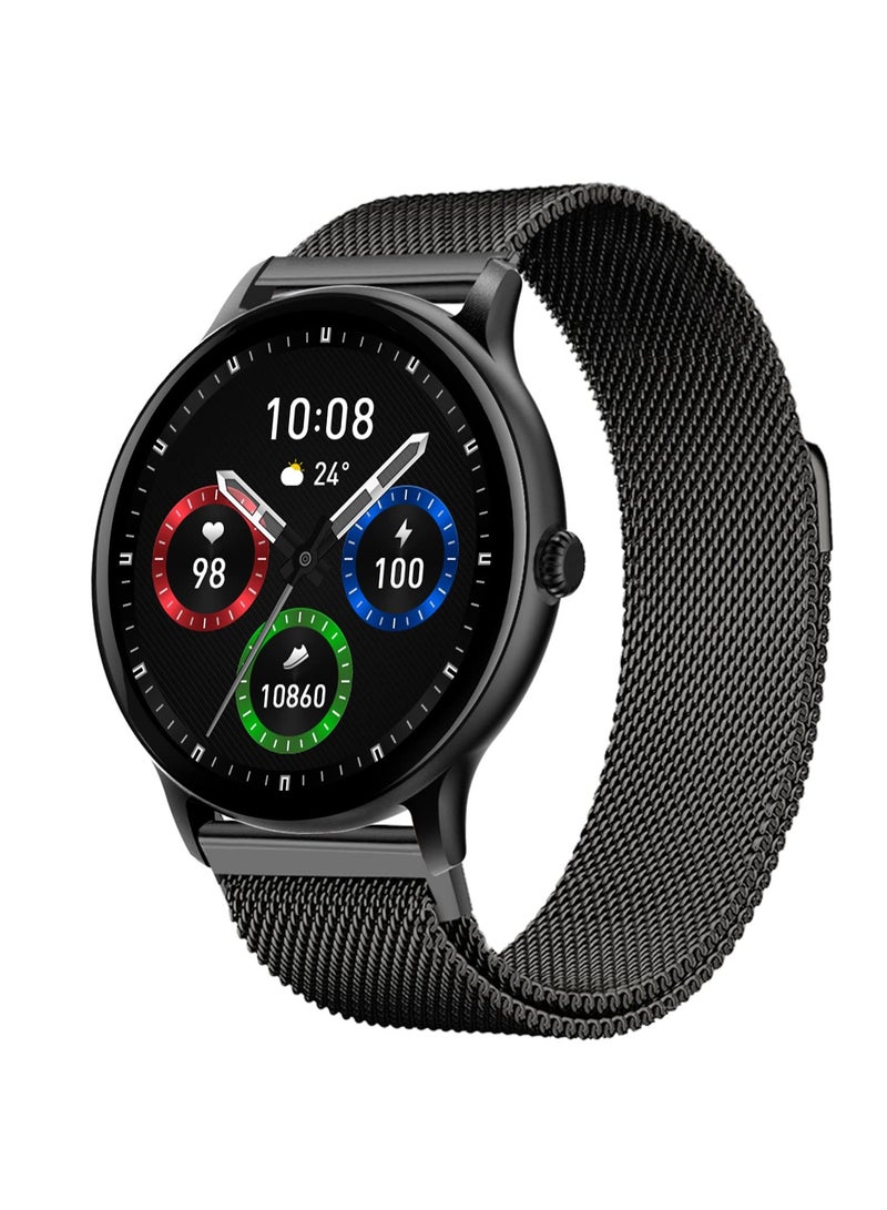 Fire-Boltt Phoenix Ultra Luxury Stainless Steel, Bluetooth Calling Smartwatch, AI Voice Assistant, Metal Body with 120+ Sports Modes, SpO2, Heart Rate Monitoring (Dark Grey)