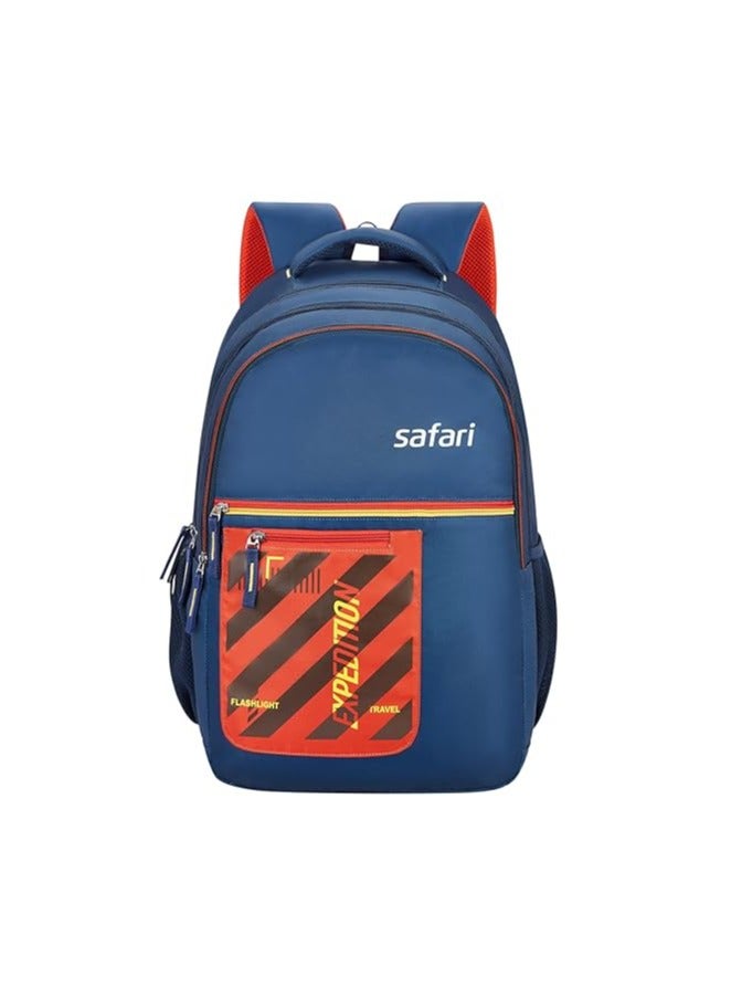 Safari Wing 15 Casual Backpack, 3 Compartments with 2 Side and 1 Front Pockets