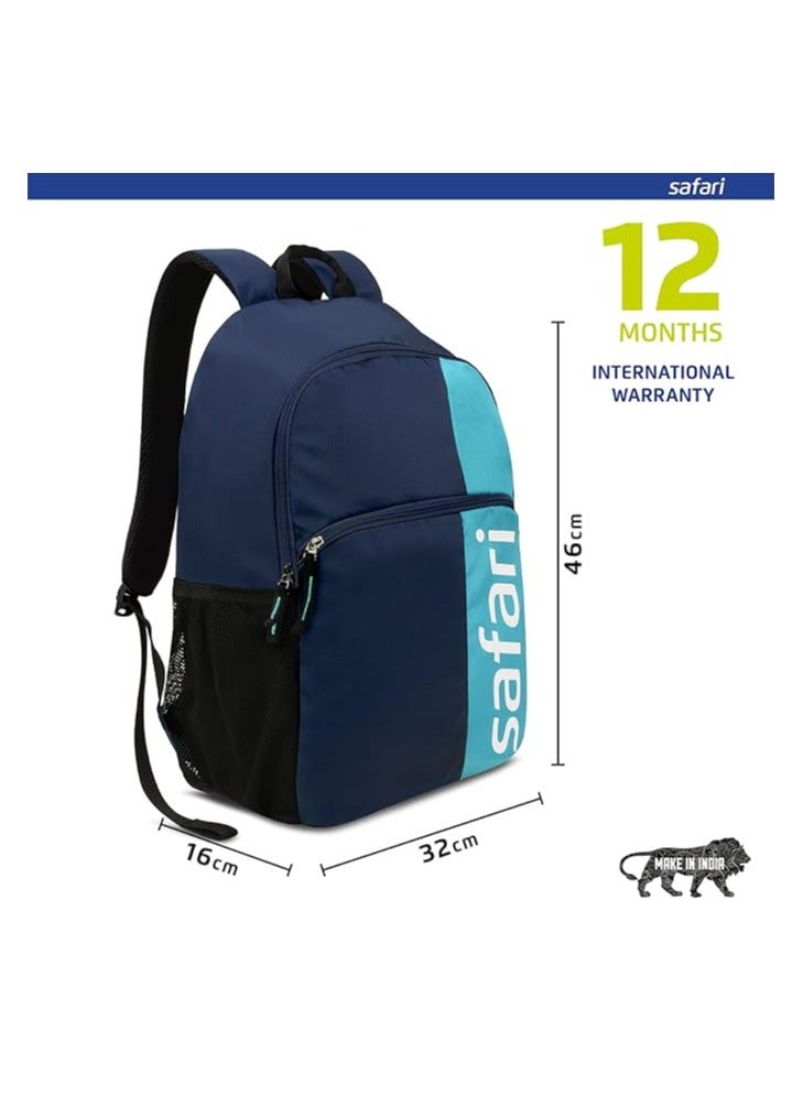 Safari Spartan 21 Ltrs Water Resistant Backpack - Blue, S (SPARTAN19CBBLU)