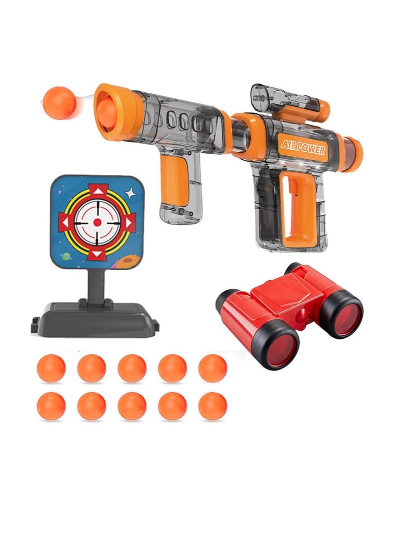 UKR Toy Shooting Gun Set | Includes Telescope & Plastic Target | Fun Pistol Shooting Game for Kids | Perfect for Boys and Girls